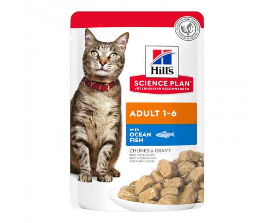 Hill's Science Plan Cat Adult Nassfutter Meeresfisch 12 x 85g